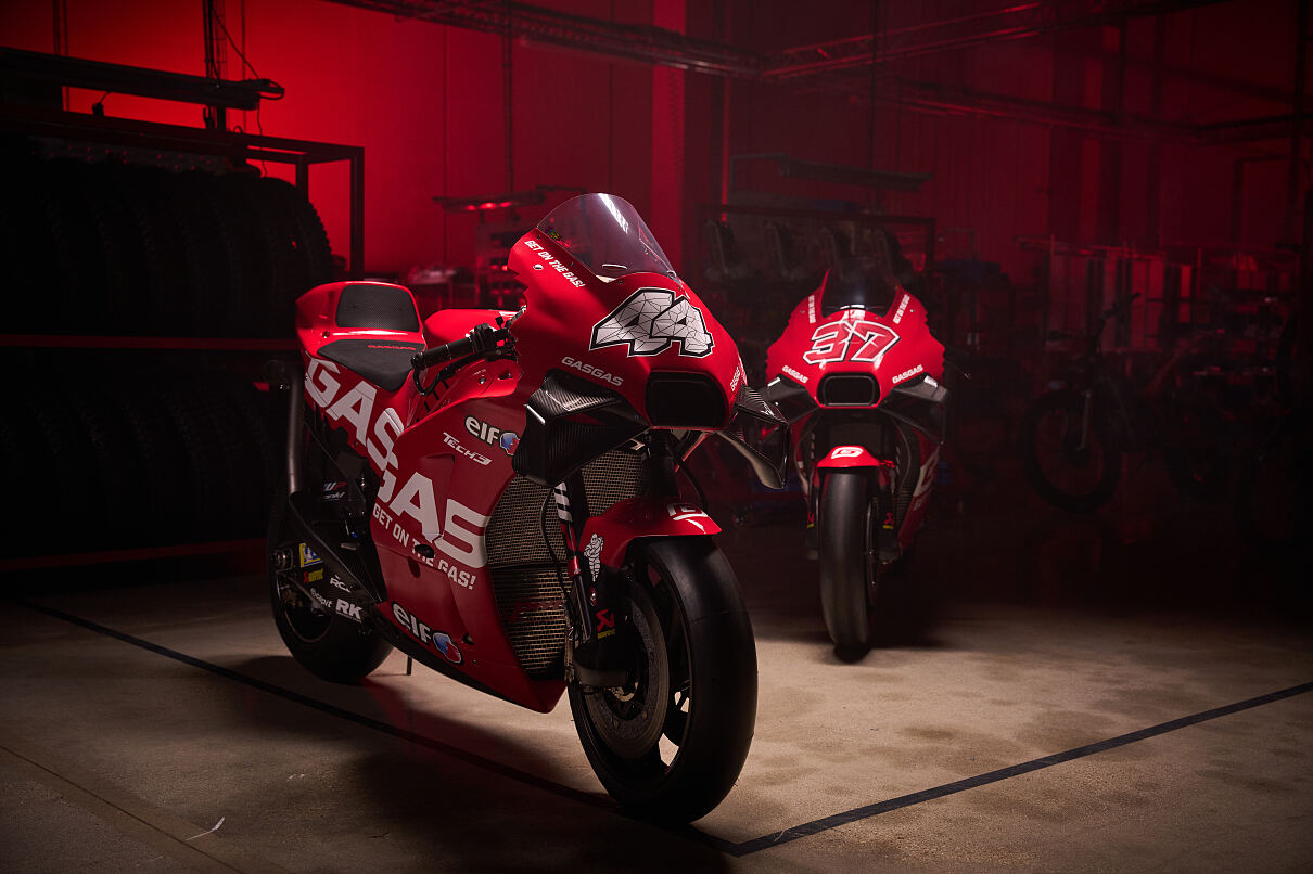 2023 GASGAS Factory Racing Tech3 MotoGP GASGAS RC16s Photoshoot 