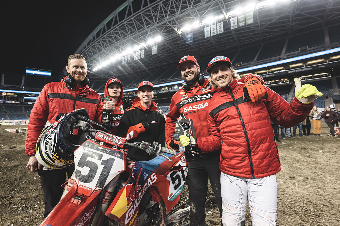 Justin Barcia and the Troy Lee DesignsRed BullGASGAS Factory Racing Team – Seattle