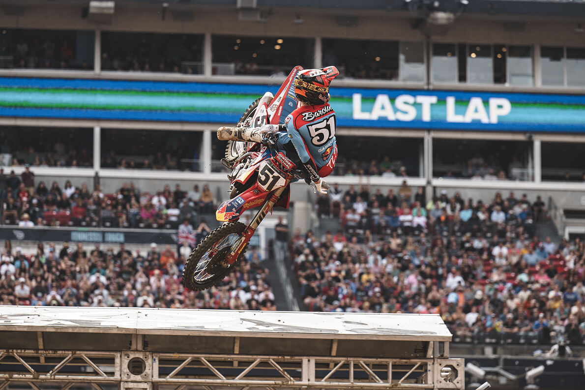 NASHVILLE SUPERCROSS HITS SOUR NOTE WITH JUSTIN BARCIA GASGAS Press